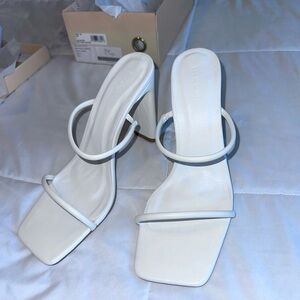 Billini Women's White Strappy Heels